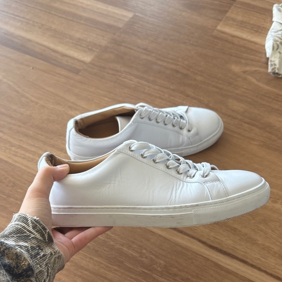 White Leather Thursday Sneakers - Picture 1 of 2